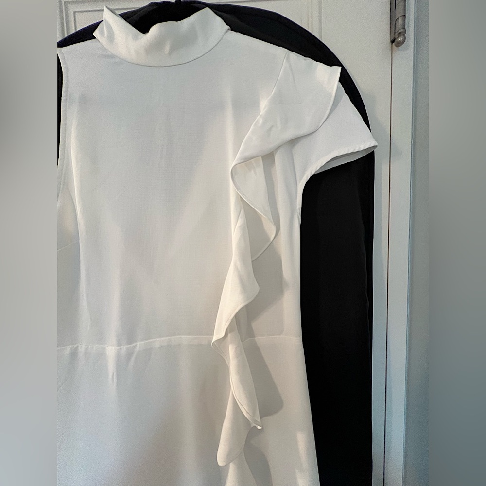 IVORY C/MEO COLLECTIVE AUGMENT DRESS! Brand new with tags! Size M, USA 6. NWT - Picture 5 of 10